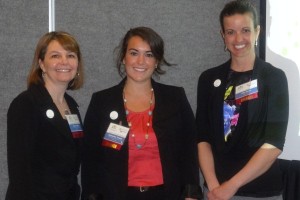 Gestin Suttle (Public Relations and Digital Communications Manager of YWCA Seattle | King | Snohomish), Samantha Tripoli, and Erin Black (Executive Director of YWCA Yakima) 