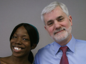 Growing up, Tierra Jackson experienced homelessness and struggled through the Chicago school system. As a teenager, she enrolled in a high school where John Horan was the dean. John invited Tierra, now 23, back to the school to sit down for StoryCorps. Listen to their conversation on the StoryCorps website. Image credit: StoryCorps.