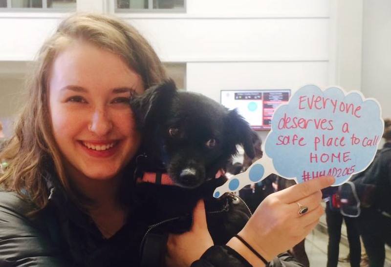 Couldn't resist posting this pooch from the Seattle U photo booth. Canines can advocate, too!