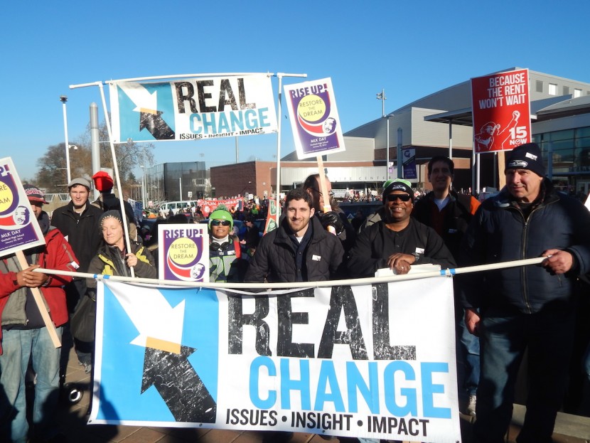 Nick Reyes at MLK Day rally