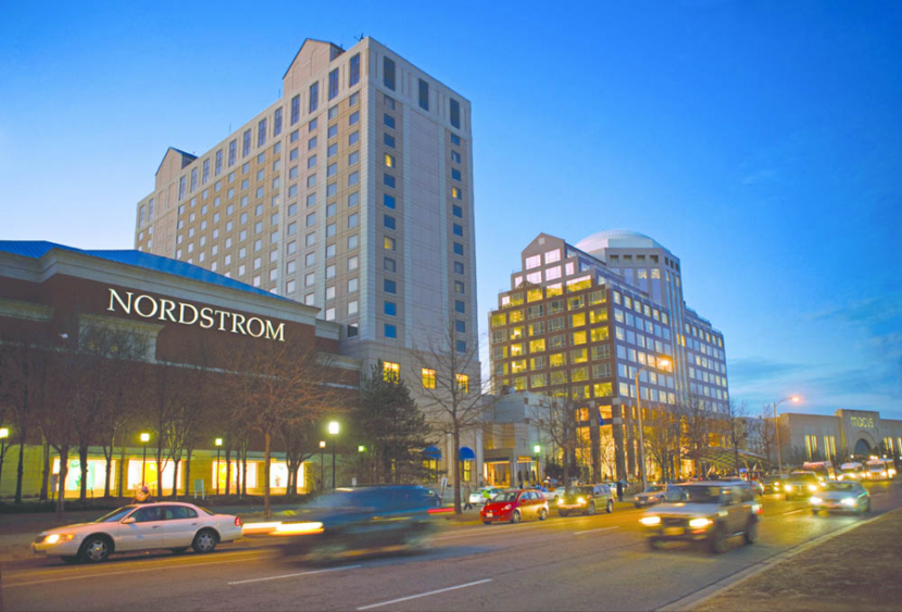 The Nordstrom in Pentagon City, an affluent suburb of the border of D.C. and Virginia, where I worked during my internship and wrestled with the frustration of two worlds colliding. Photo by Simon Property Group.